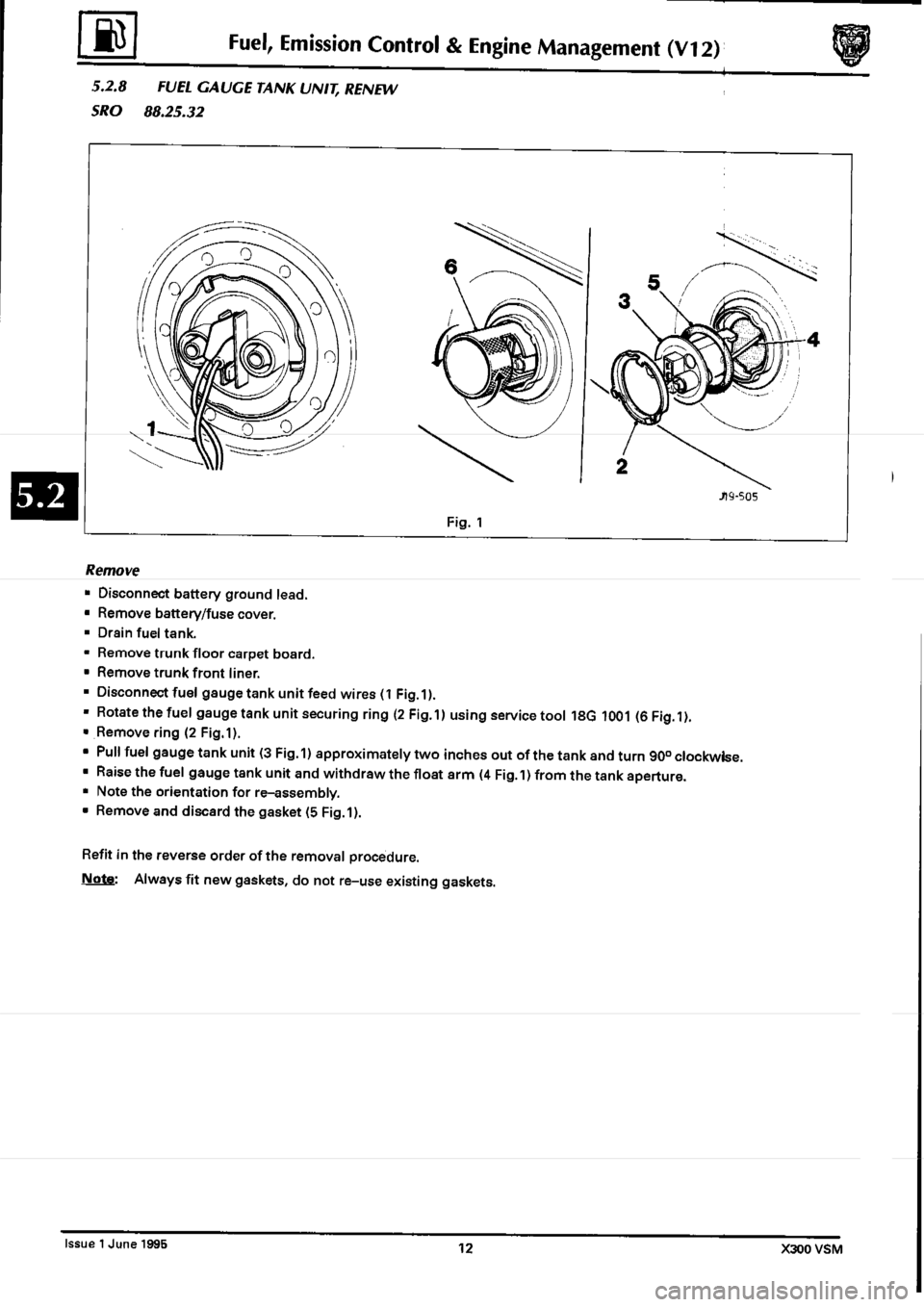 JAGUAR XJ6 1994 2.G Workshop Manual Second Edition 