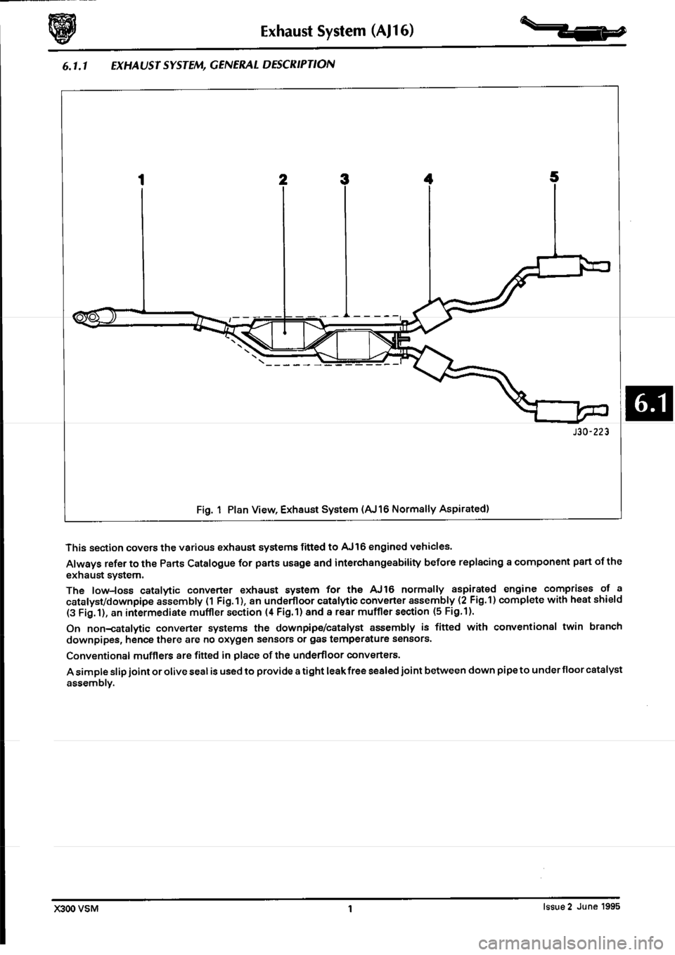 JAGUAR XJ6 1994 2.G Workshop Manual Second Edition 