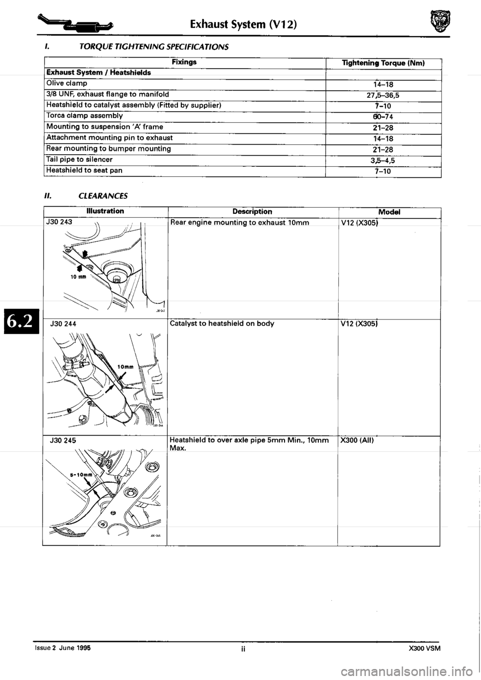 JAGUAR XJ6 1994 2.G Workshop Manual Second Edition 