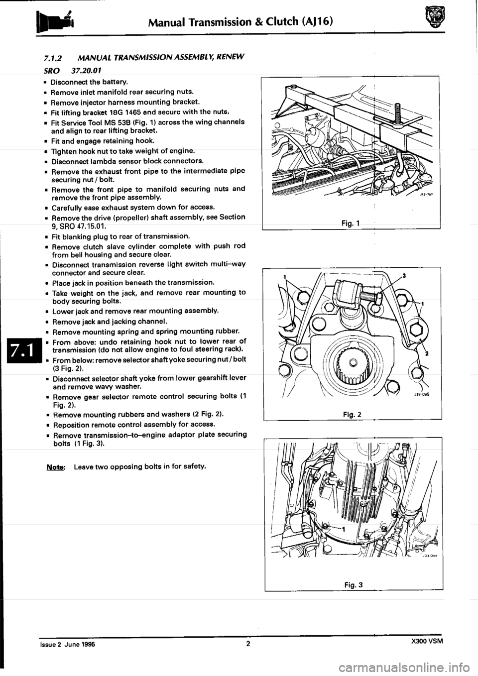 JAGUAR XJ6 1994 2.G Workshop Manual Second Edition 