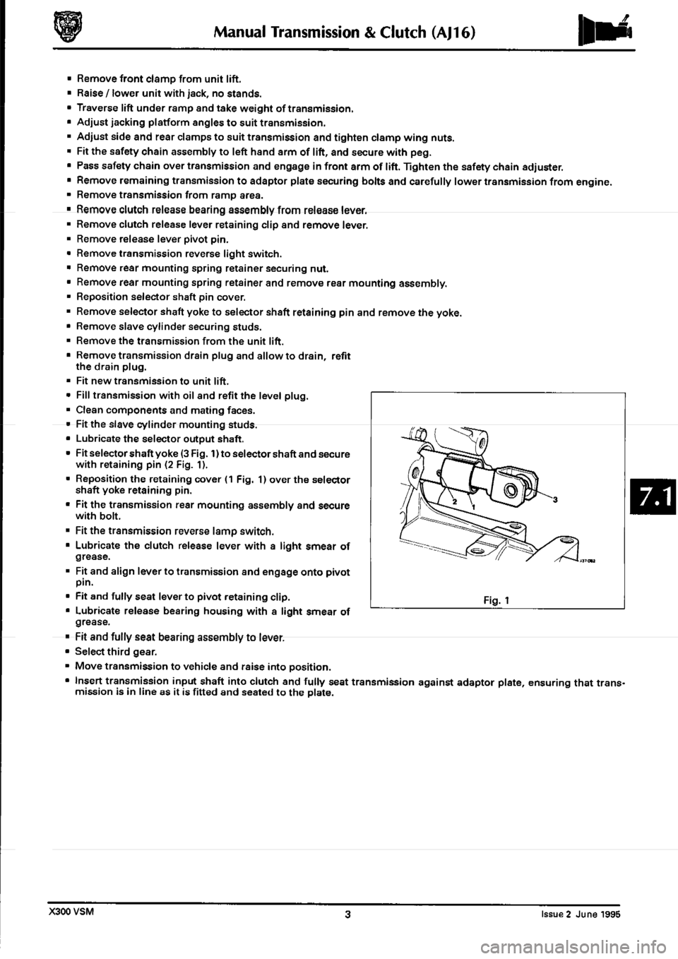 JAGUAR XJ6 1994 2.G Workshop Manual Second Edition 