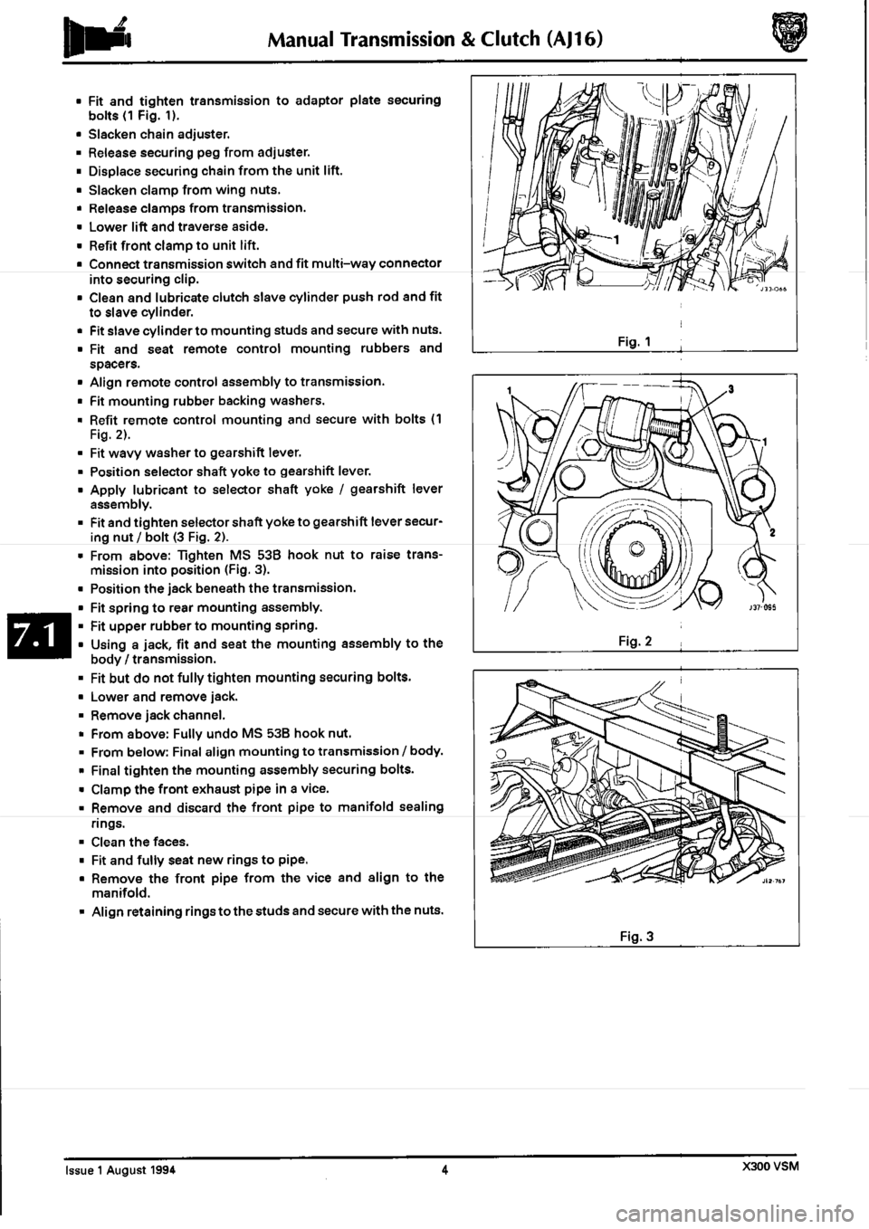 JAGUAR XJ6 1994 2.G Workshop Manual Second Edition 