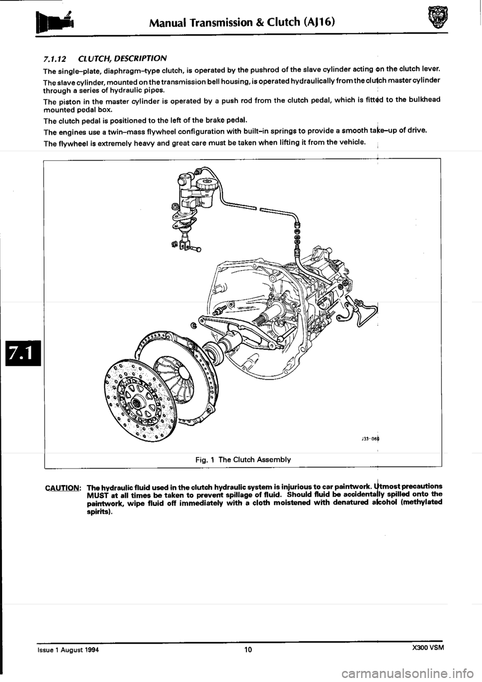 JAGUAR XJ6 1994 2.G Workshop Manual Second Edition 