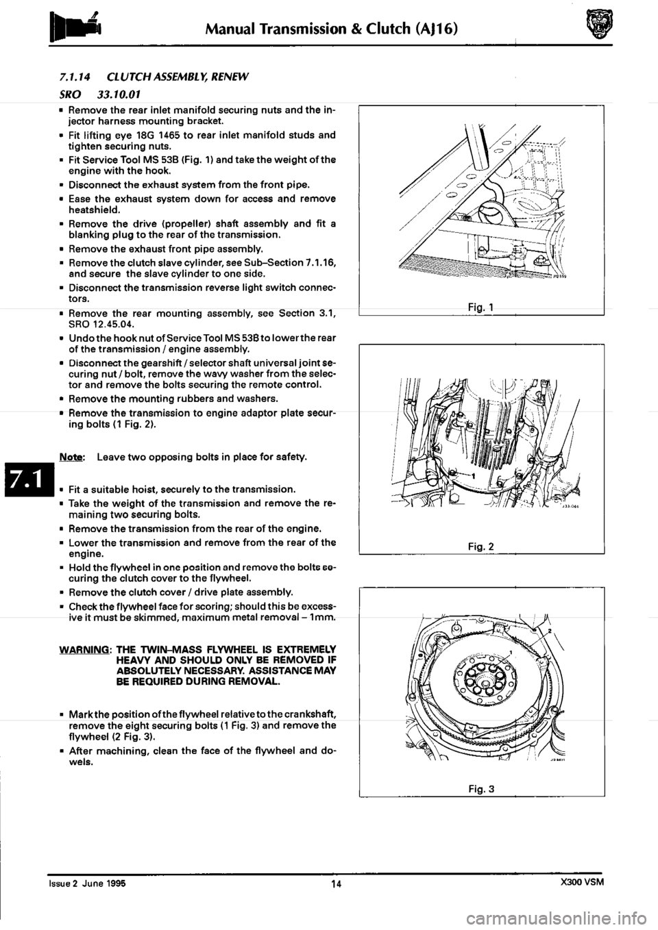 JAGUAR XJ6 1994 2.G Workshop Manual Second Edition 
