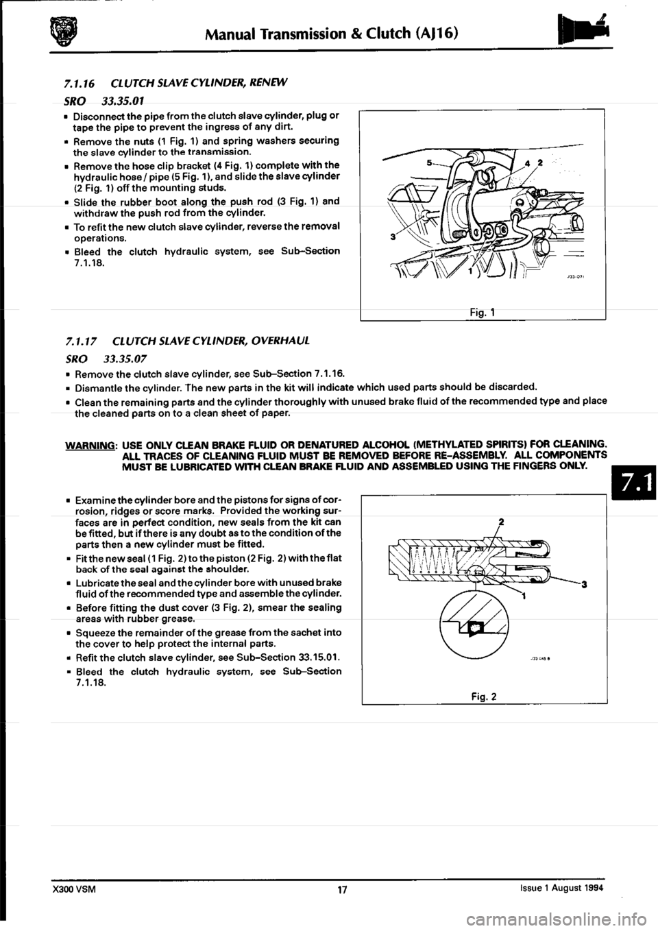 JAGUAR XJ6 1994 2.G Workshop Manual Second Edition 