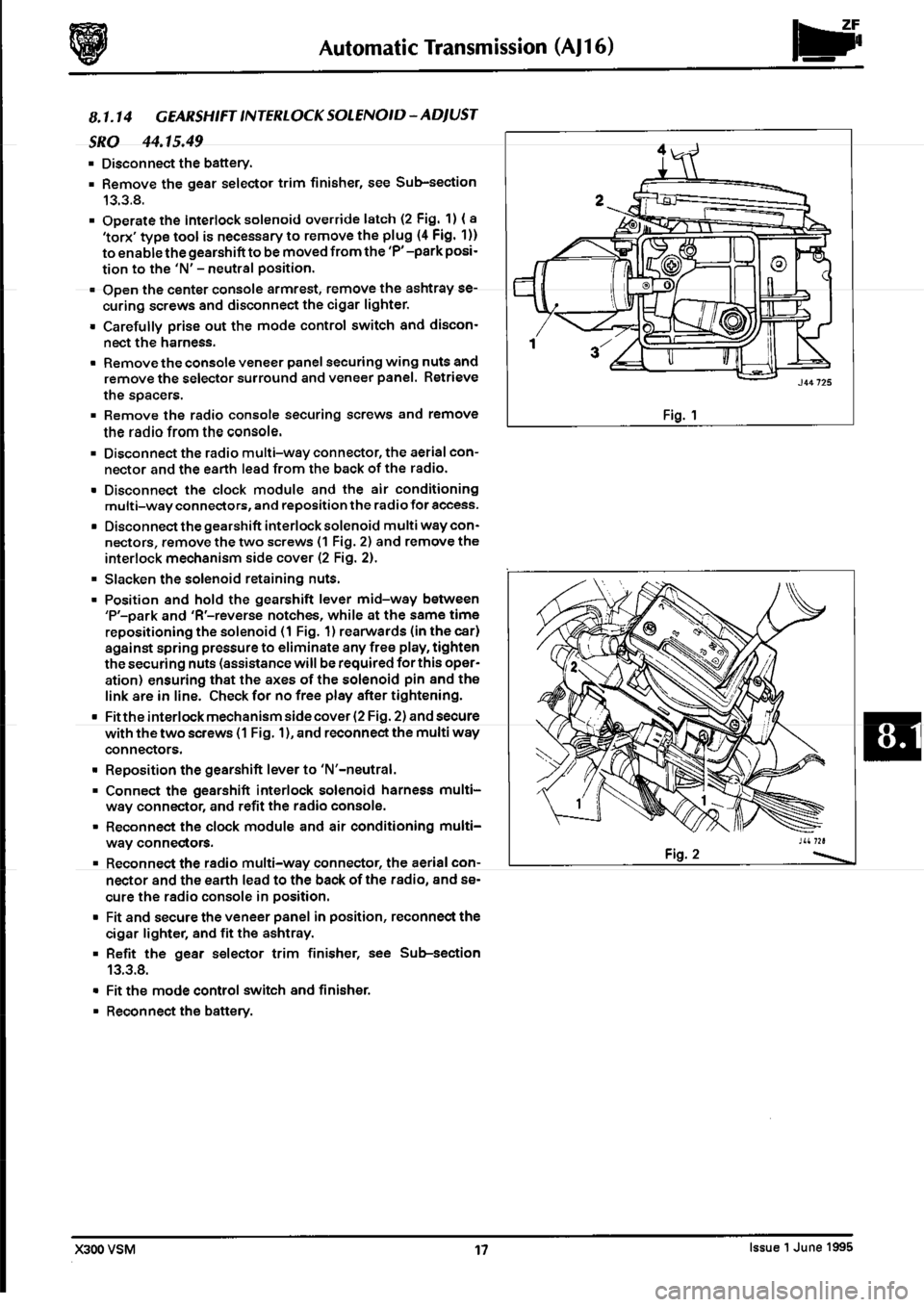 JAGUAR XJ6 1994 2.G Workshop Manual Second Edition 