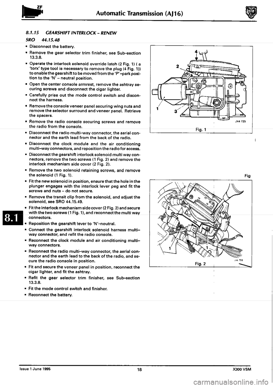 JAGUAR XJ6 1994 2.G Workshop Manual Second Edition 