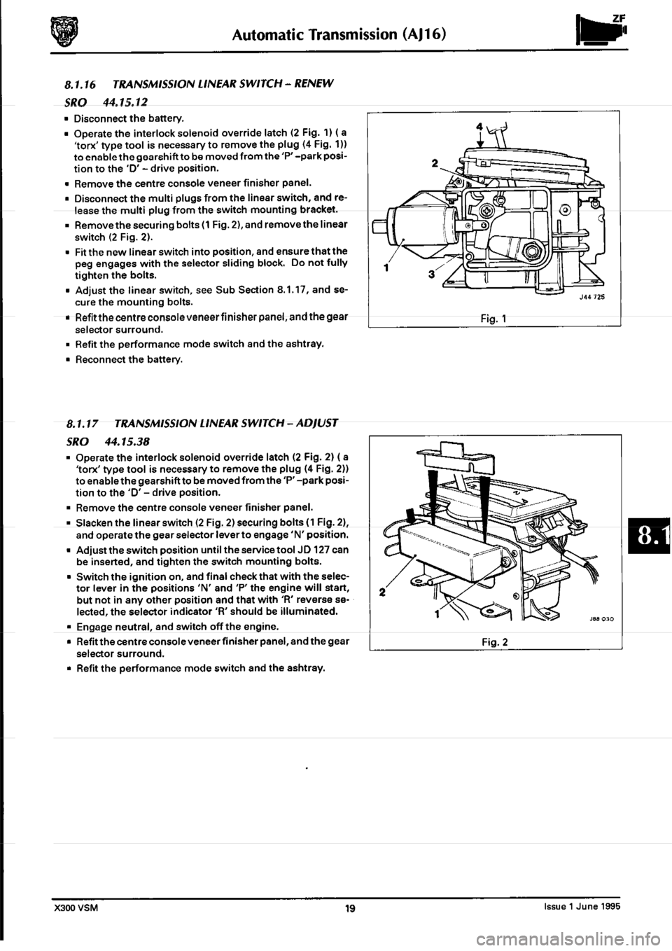 JAGUAR XJ6 1994 2.G Workshop Manual Second Edition 