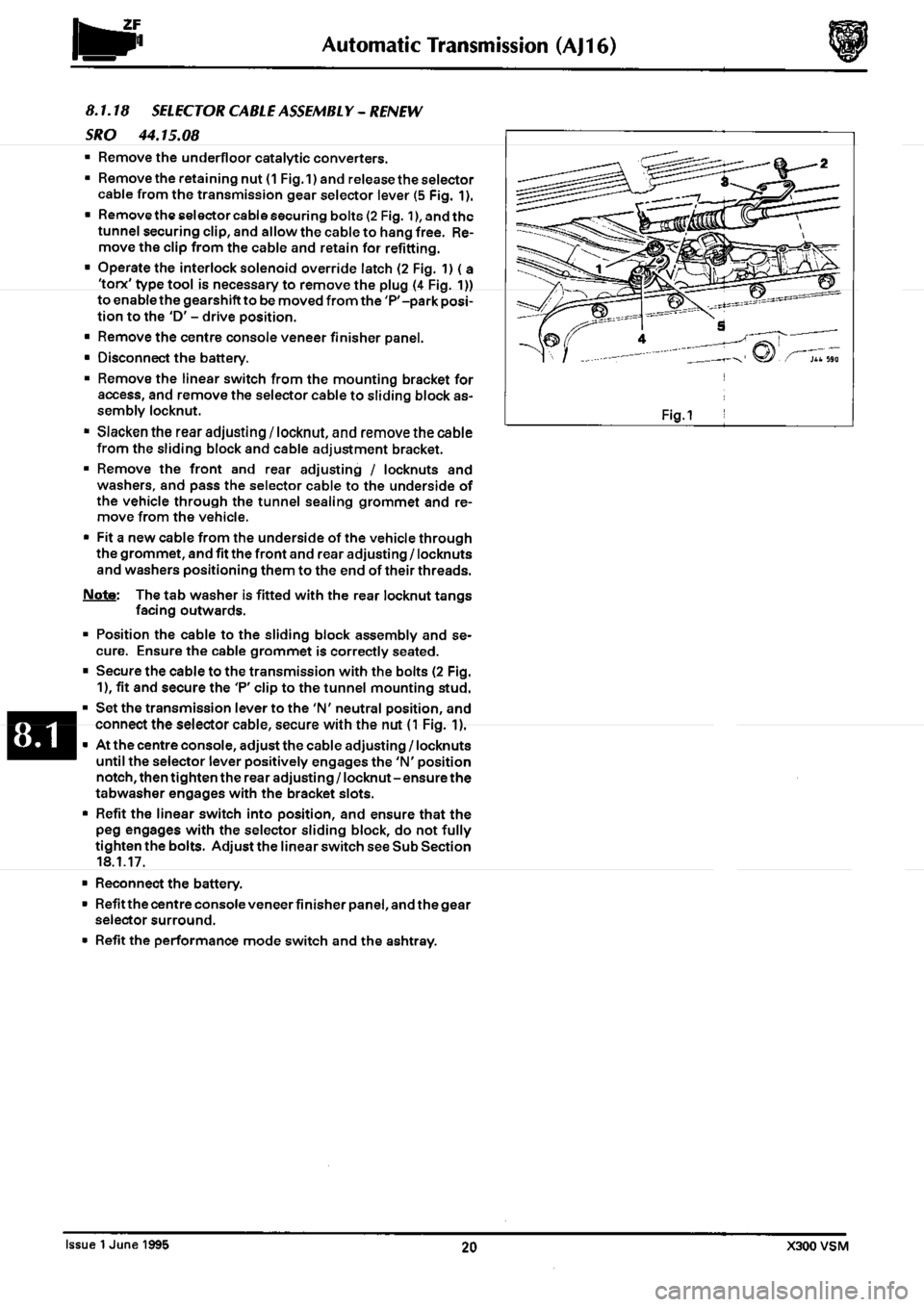 JAGUAR XJ6 1994 2.G Workshop Manual Second Edition 