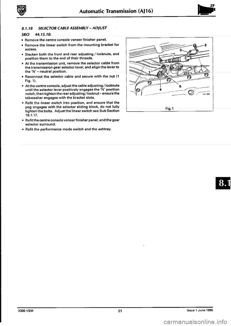 JAGUAR XJ6 1994 2.G Workshop Manual Second Edition 