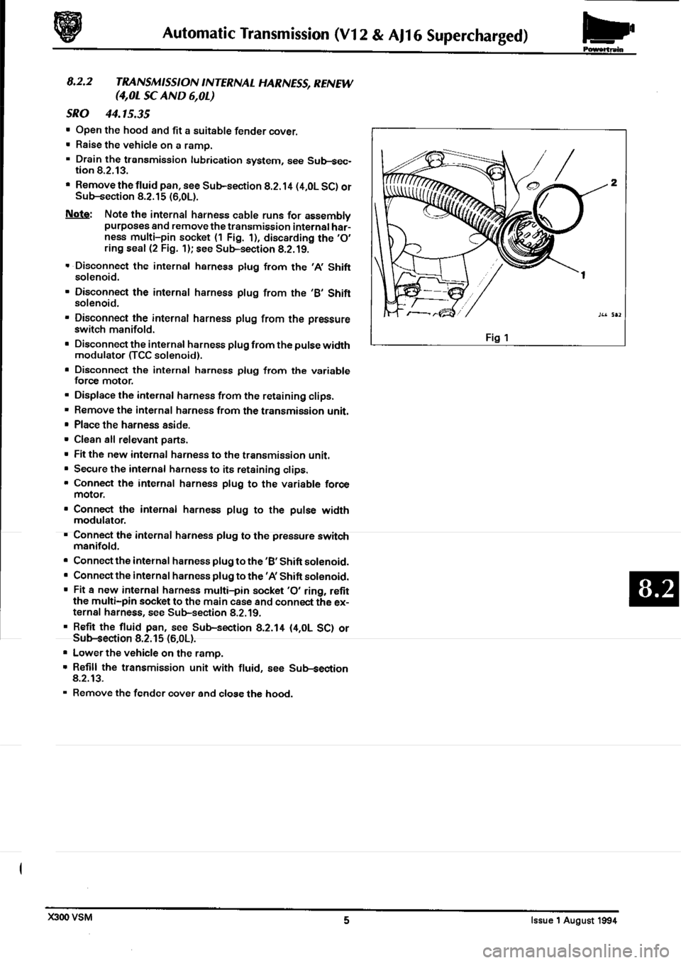 JAGUAR XJ6 1994 2.G Workshop Manual Second Edition 