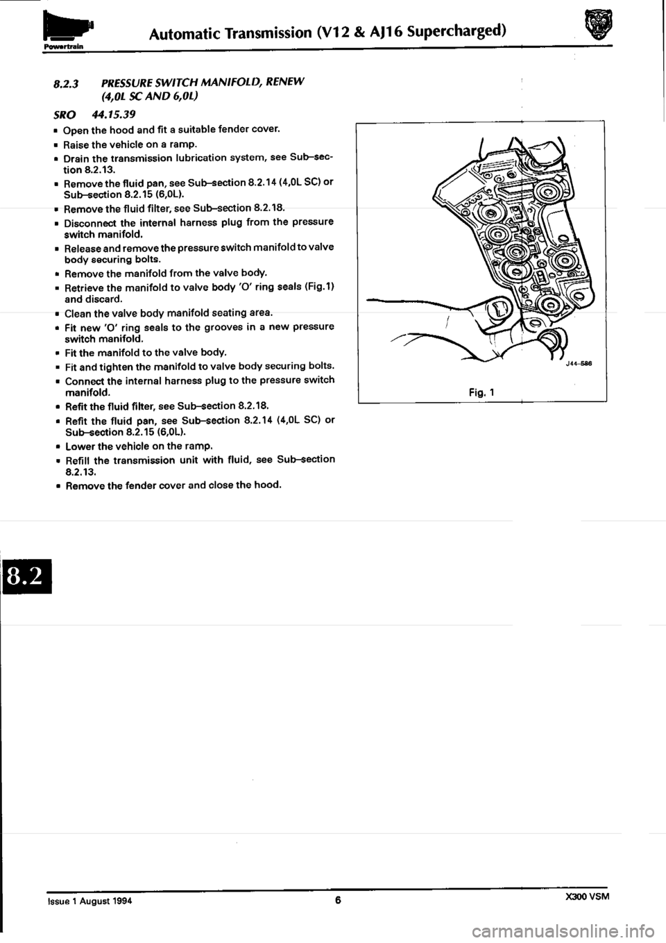 JAGUAR XJ6 1994 2.G Workshop Manual Second Edition 