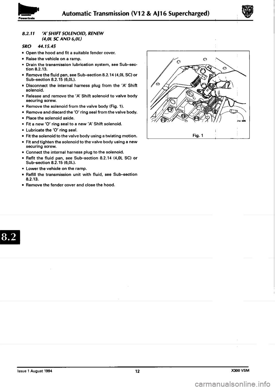 JAGUAR XJ6 1994 2.G Workshop Manual Second Edition 