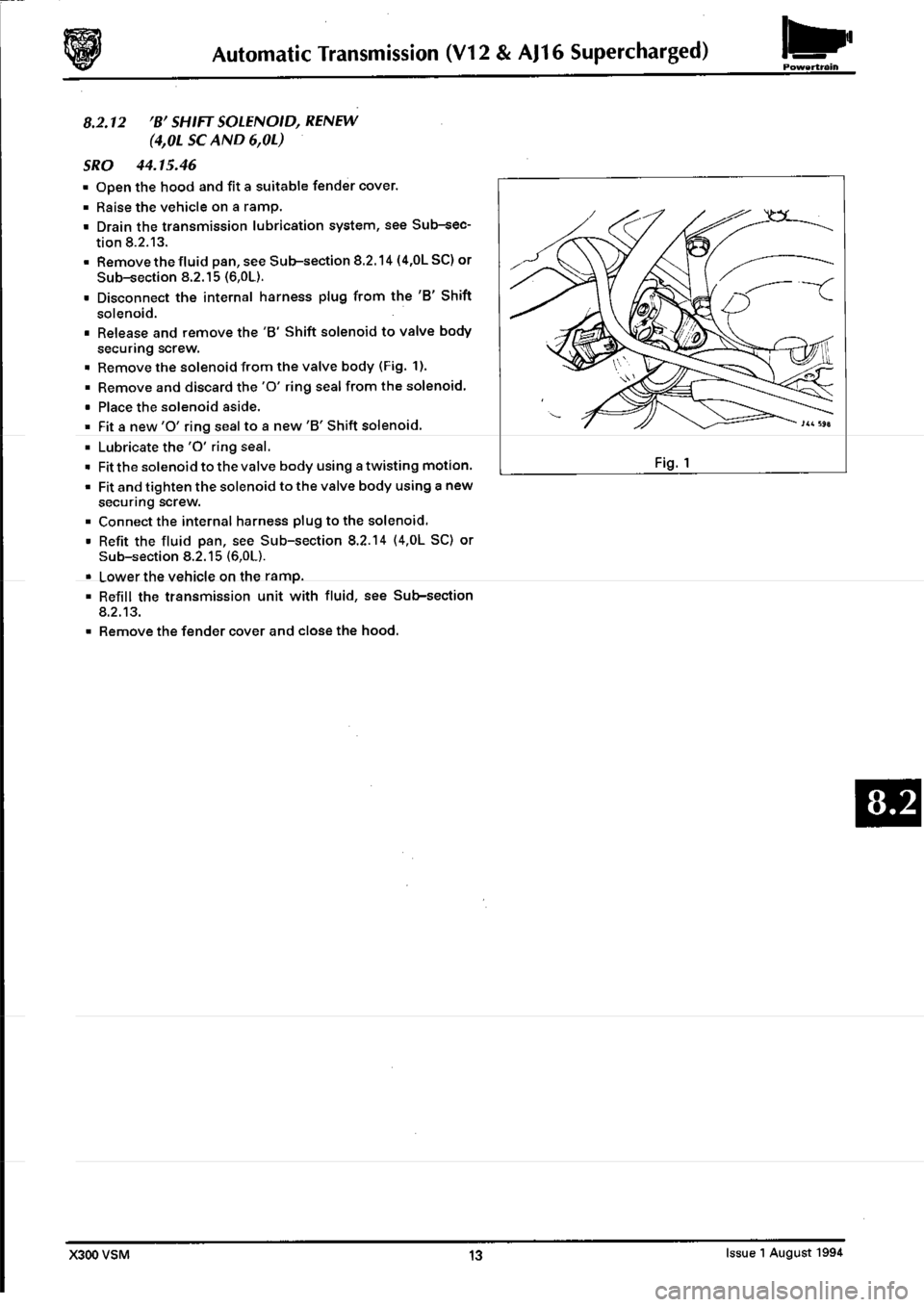 JAGUAR XJ6 1994 2.G Workshop Manual Second Edition 