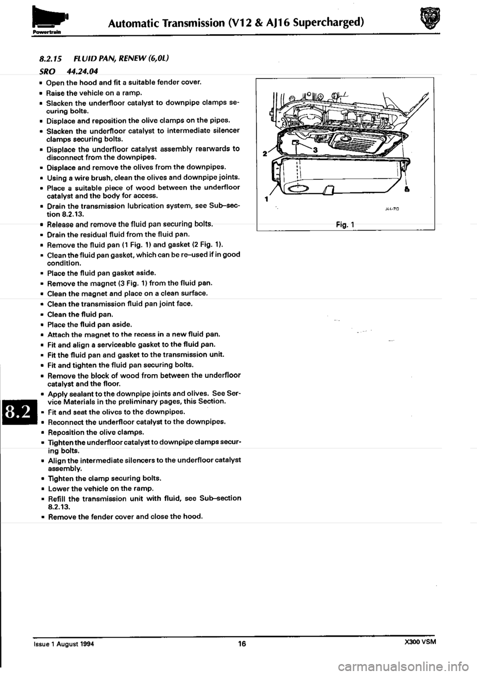 JAGUAR XJ6 1994 2.G Workshop Manual Second Edition 