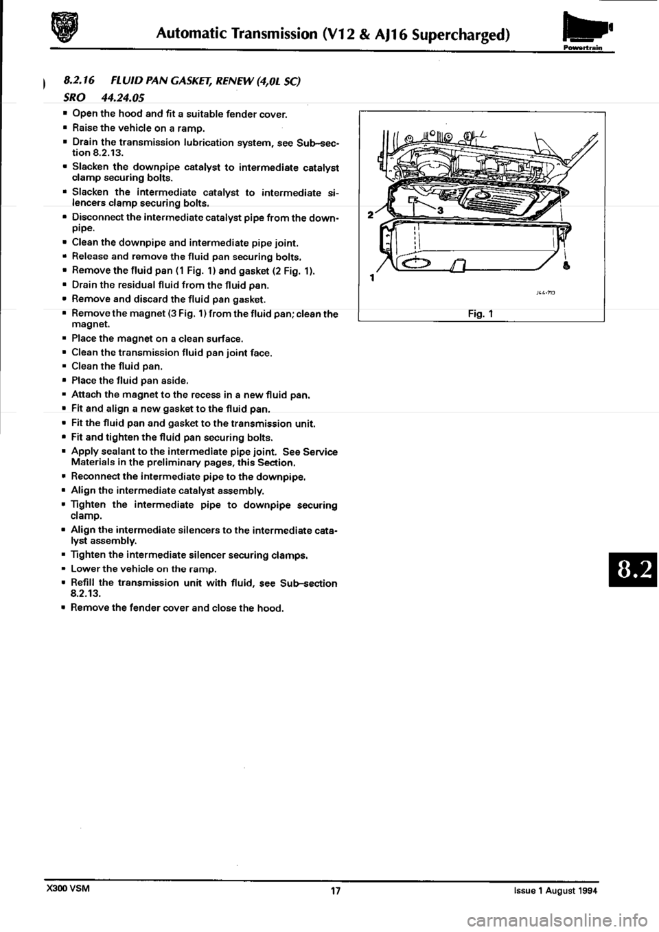 JAGUAR XJ6 1994 2.G Workshop Manual Second Edition 
