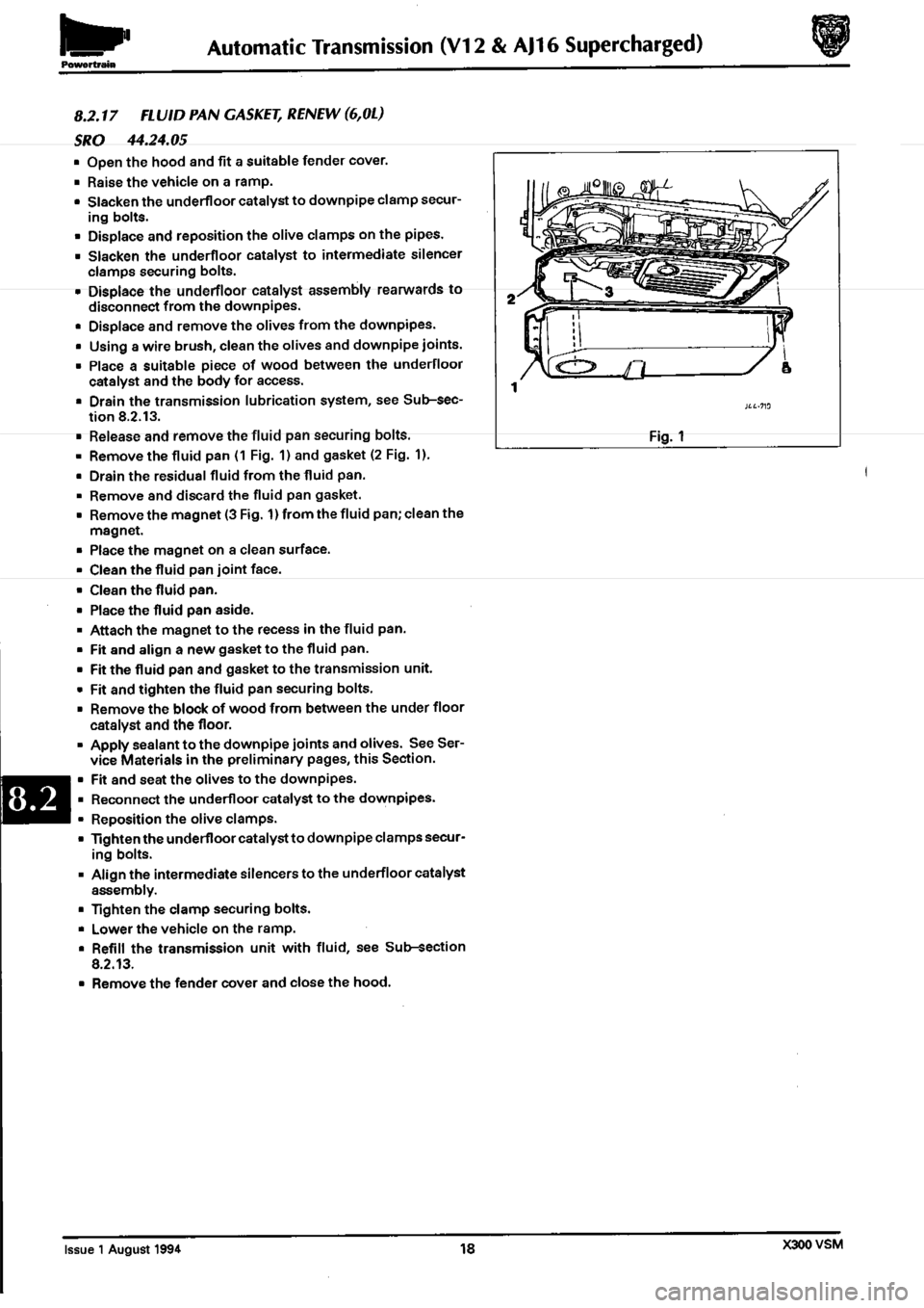 JAGUAR XJ6 1994 2.G Workshop Manual Second Edition 