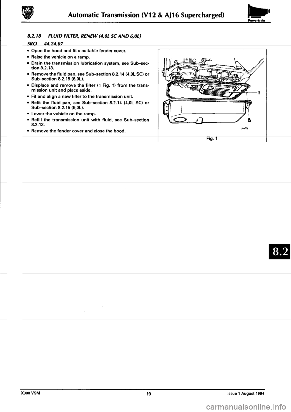 JAGUAR XJ6 1994 2.G Workshop Manual Second Edition 
