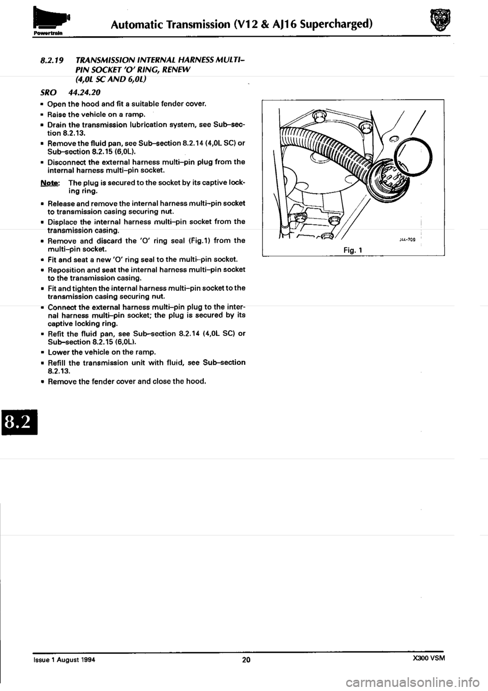 JAGUAR XJ6 1994 2.G Workshop Manual Second Edition 