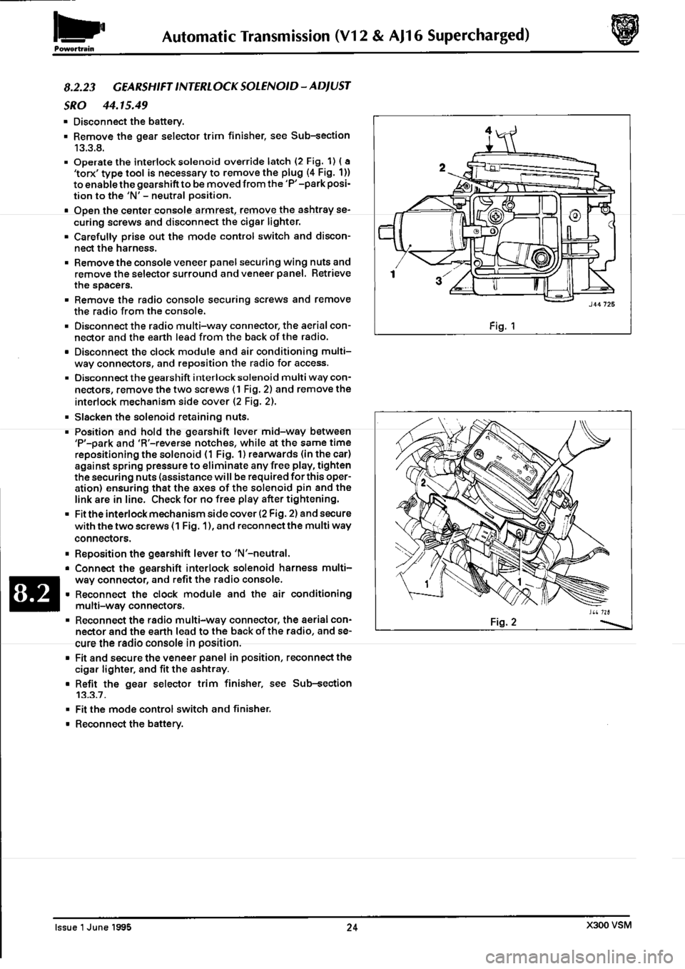 JAGUAR XJ6 1994 2.G Workshop Manual Second Edition 