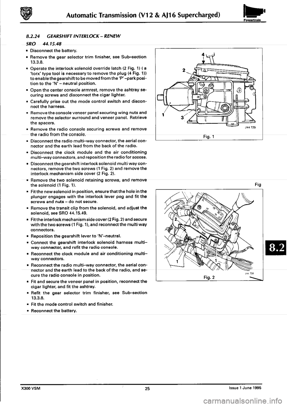 JAGUAR XJ6 1994 2.G Workshop Manual Second Edition 