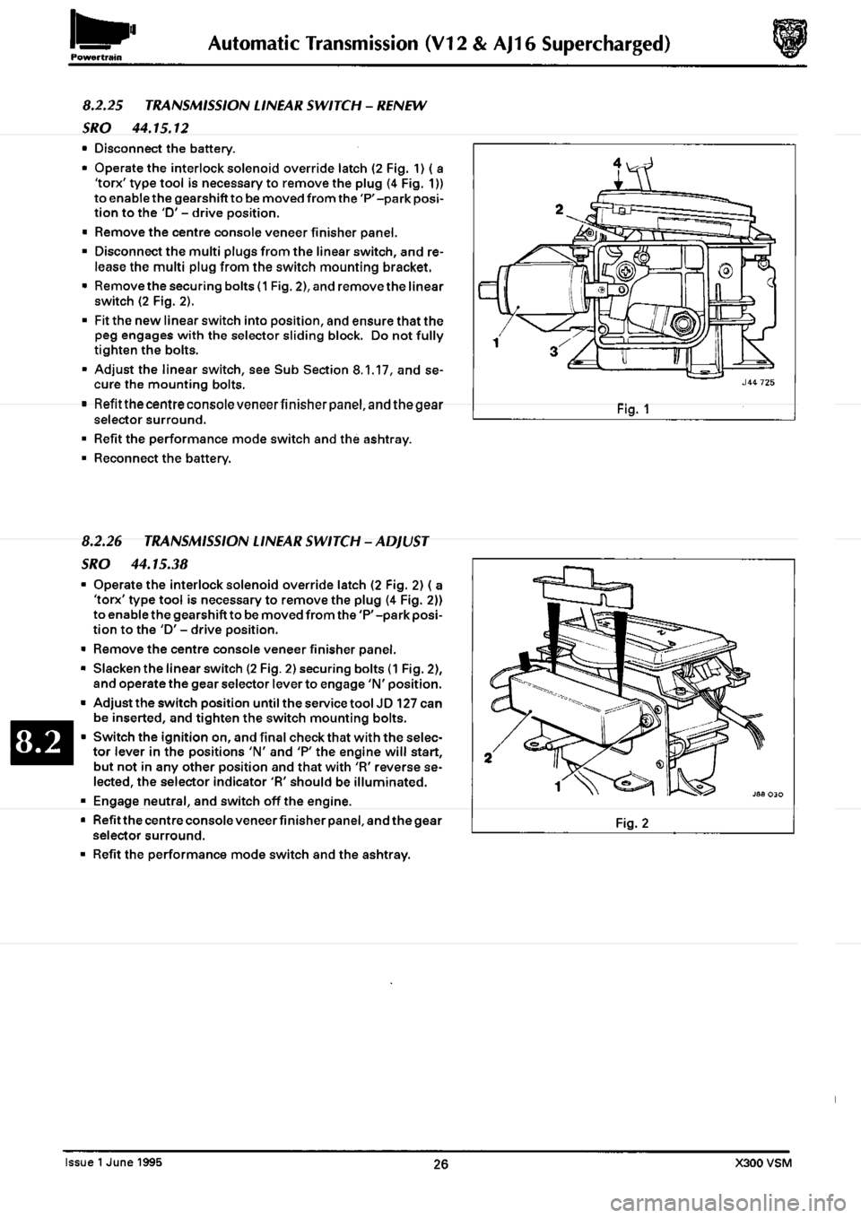 JAGUAR XJ6 1994 2.G Workshop Manual Second Edition 