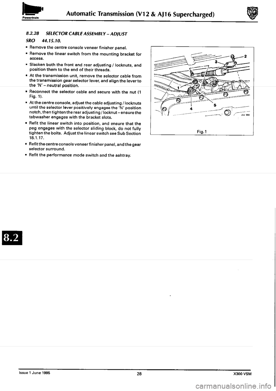 JAGUAR XJ6 1994 2.G Workshop Manual Second Edition 