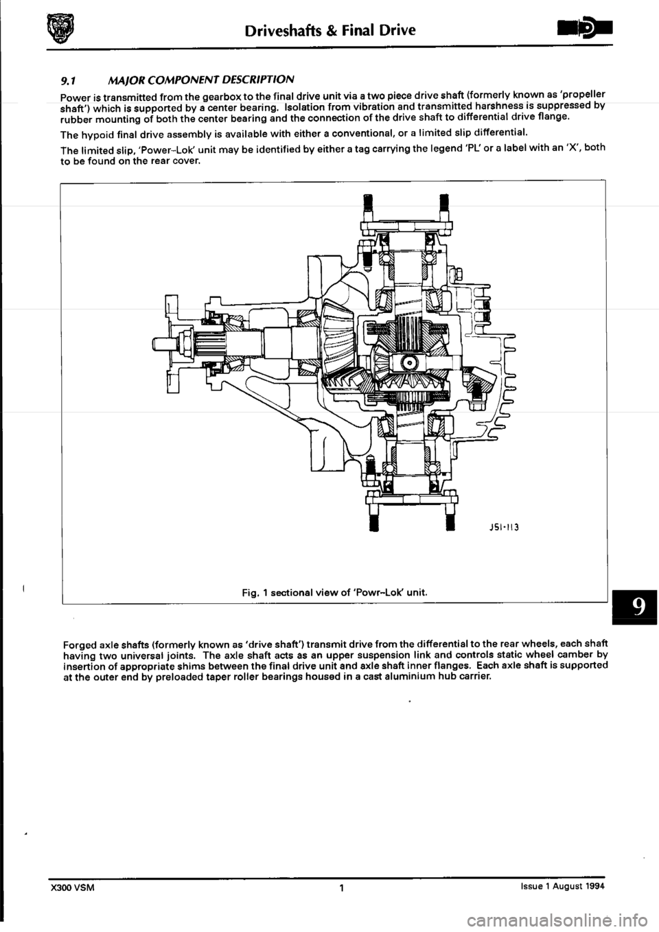 JAGUAR XJ6 1994 2.G Workshop Manual Second Edition 