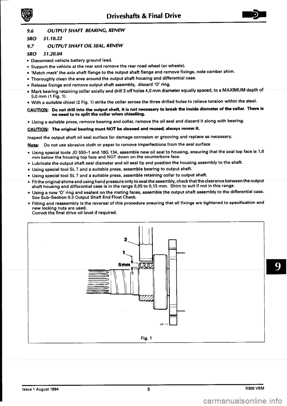 JAGUAR XJ6 1994 2.G Workshop Manual Second Edition 