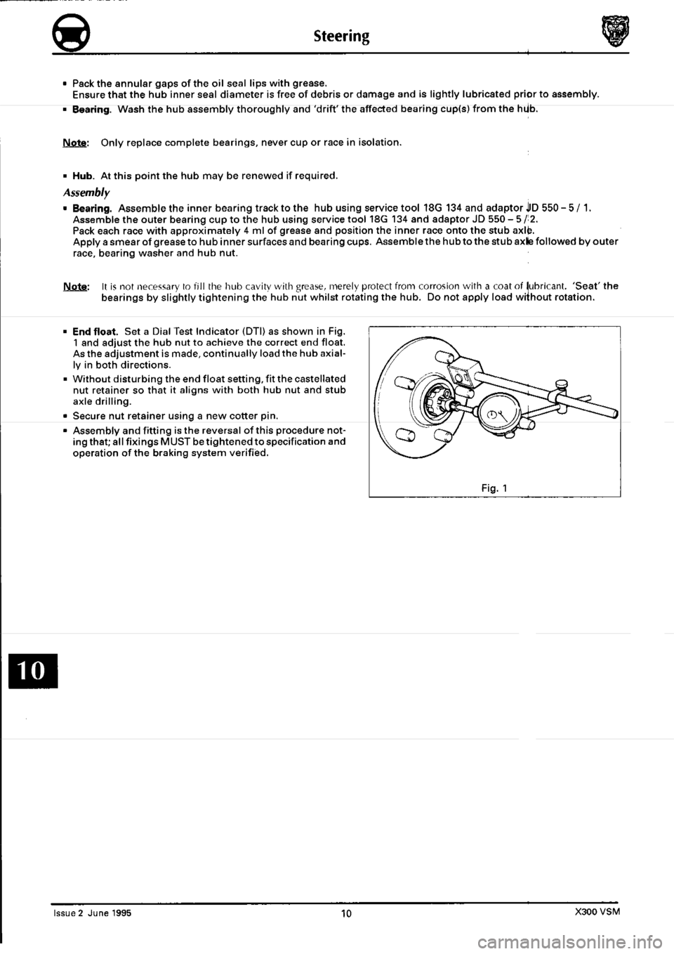 JAGUAR XJ6 1994 2.G Workshop Manual Second Edition 