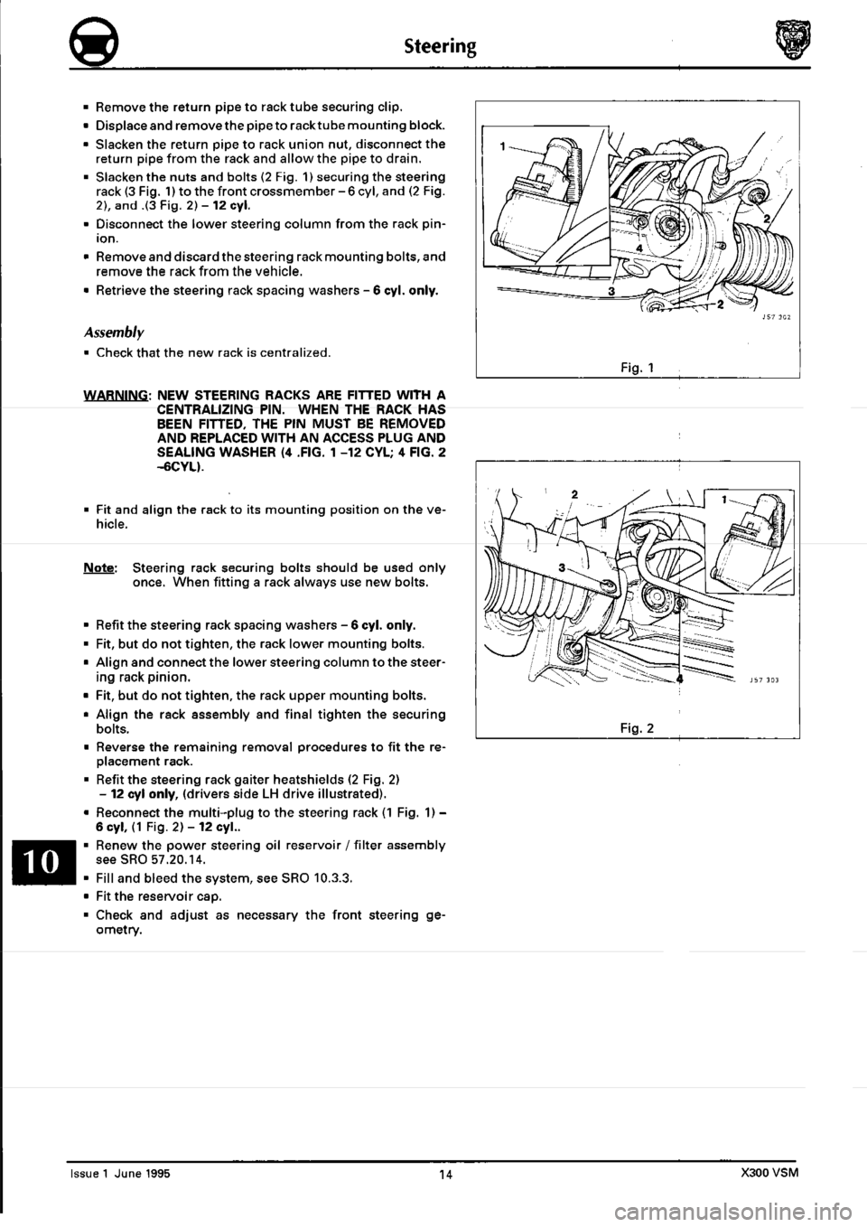 JAGUAR XJ6 1994 2.G Workshop Manual Second Edition 