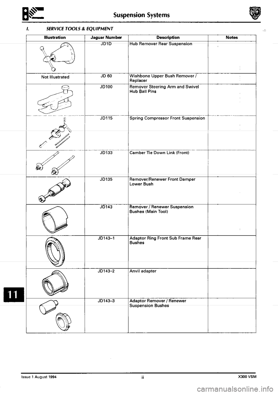 JAGUAR XJ6 1994 2.G Workshop Manual Second Edition 