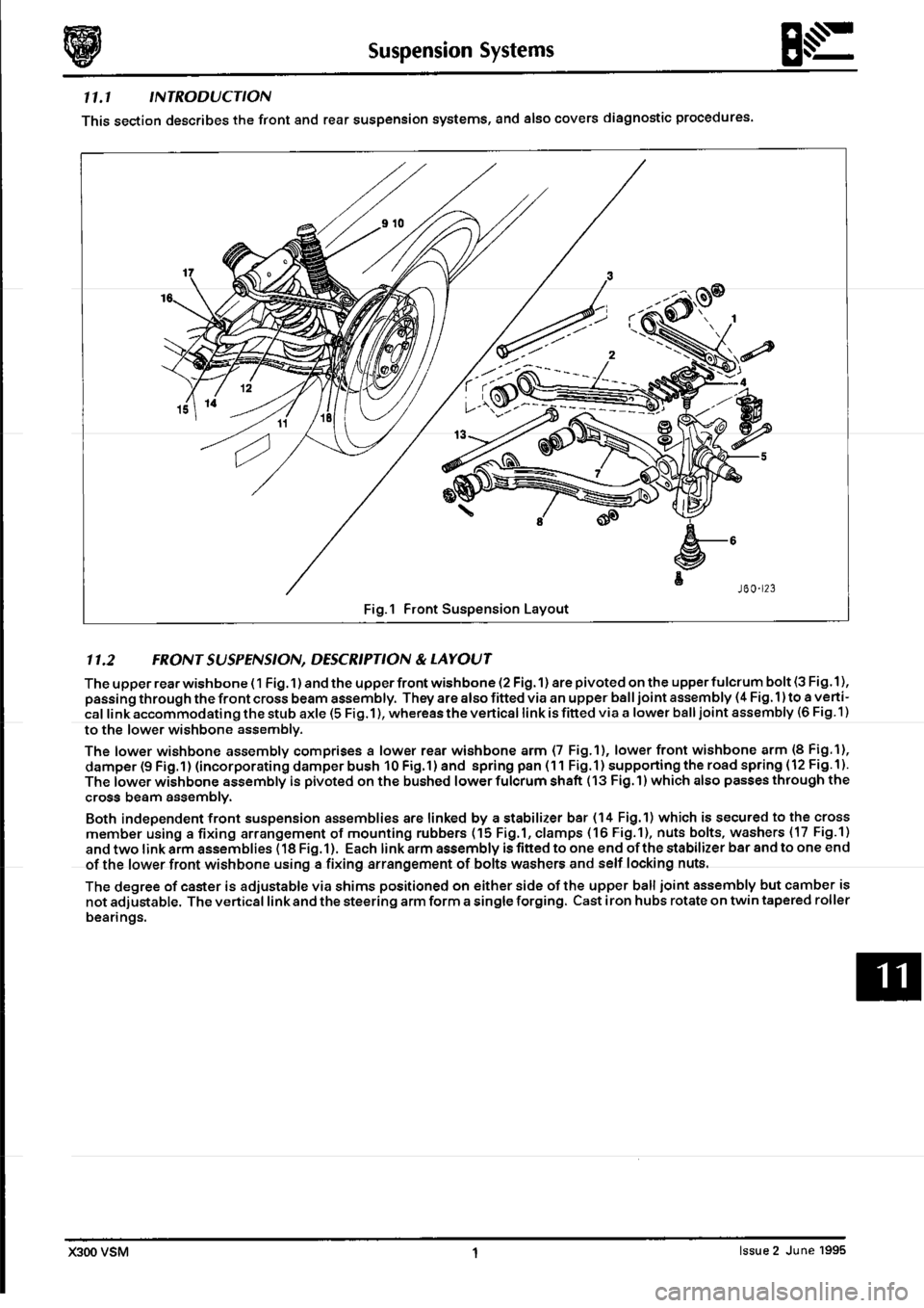JAGUAR XJ6 1994 2.G Workshop Manual Second Edition 