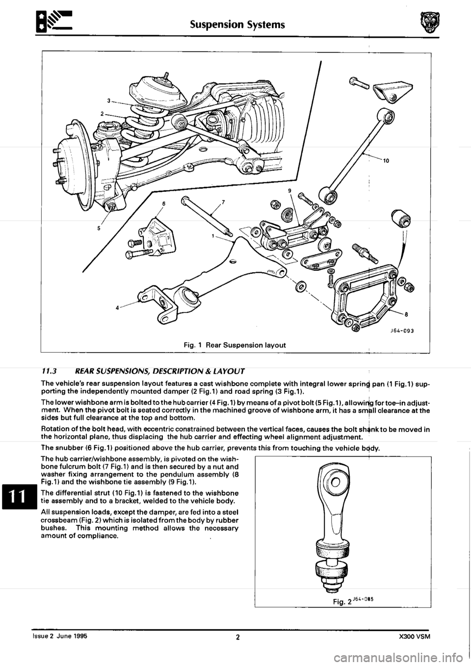 JAGUAR XJ6 1994 2.G Workshop Manual Second Edition 