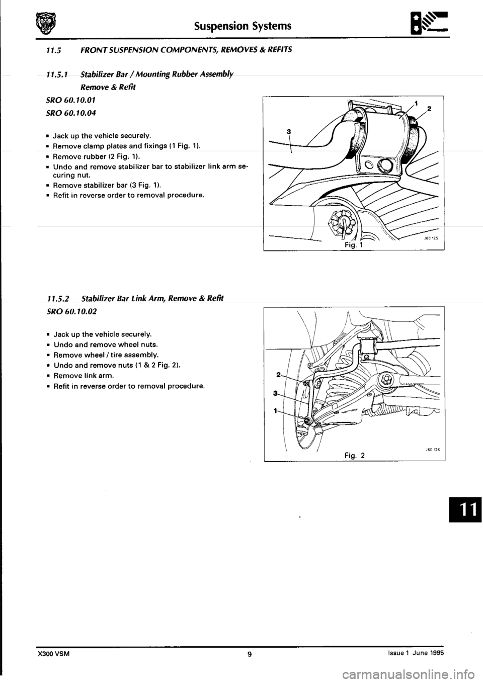 JAGUAR XJ6 1994 2.G Workshop Manual Second Edition 
