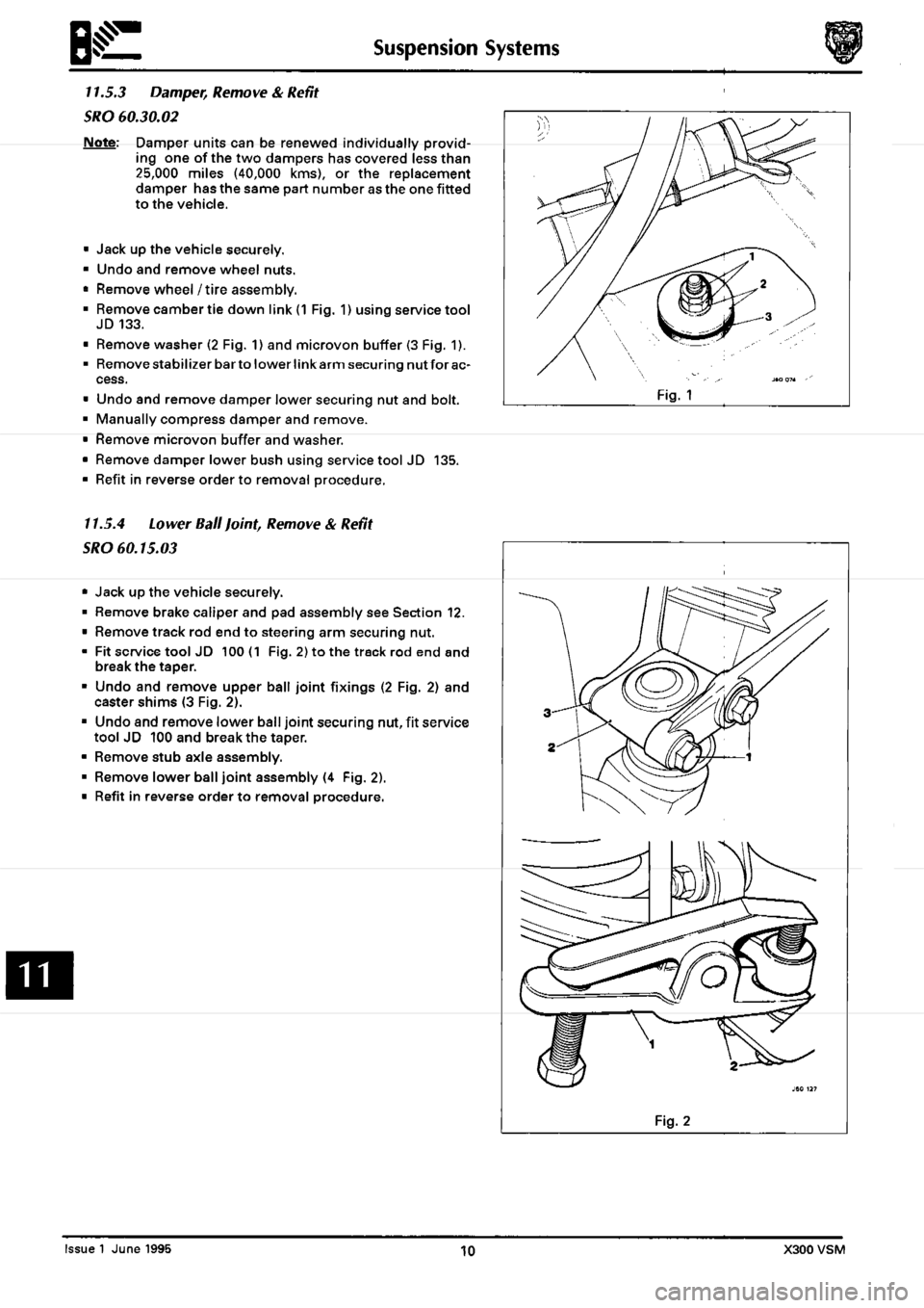 JAGUAR XJ6 1994 2.G Workshop Manual Second Edition 