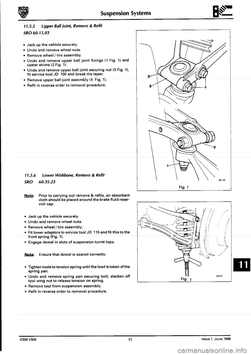 JAGUAR XJ6 1994 2.G Workshop Manual Second Edition 