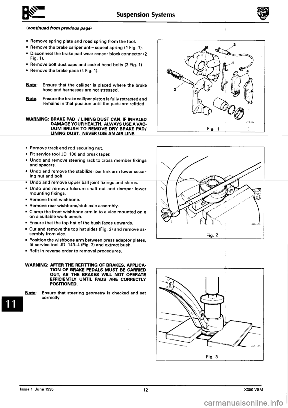 JAGUAR XJ6 1994 2.G Workshop Manual Second Edition 