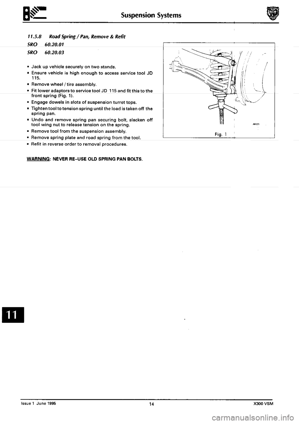 JAGUAR XJ6 1994 2.G Workshop Manual Second Edition 