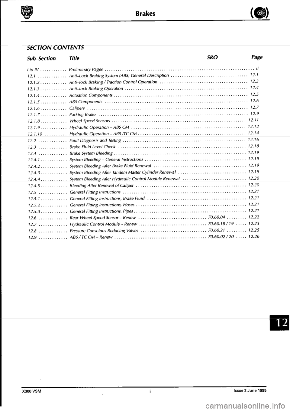 JAGUAR XJ6 1994 2.G Workshop Manual Second Edition 