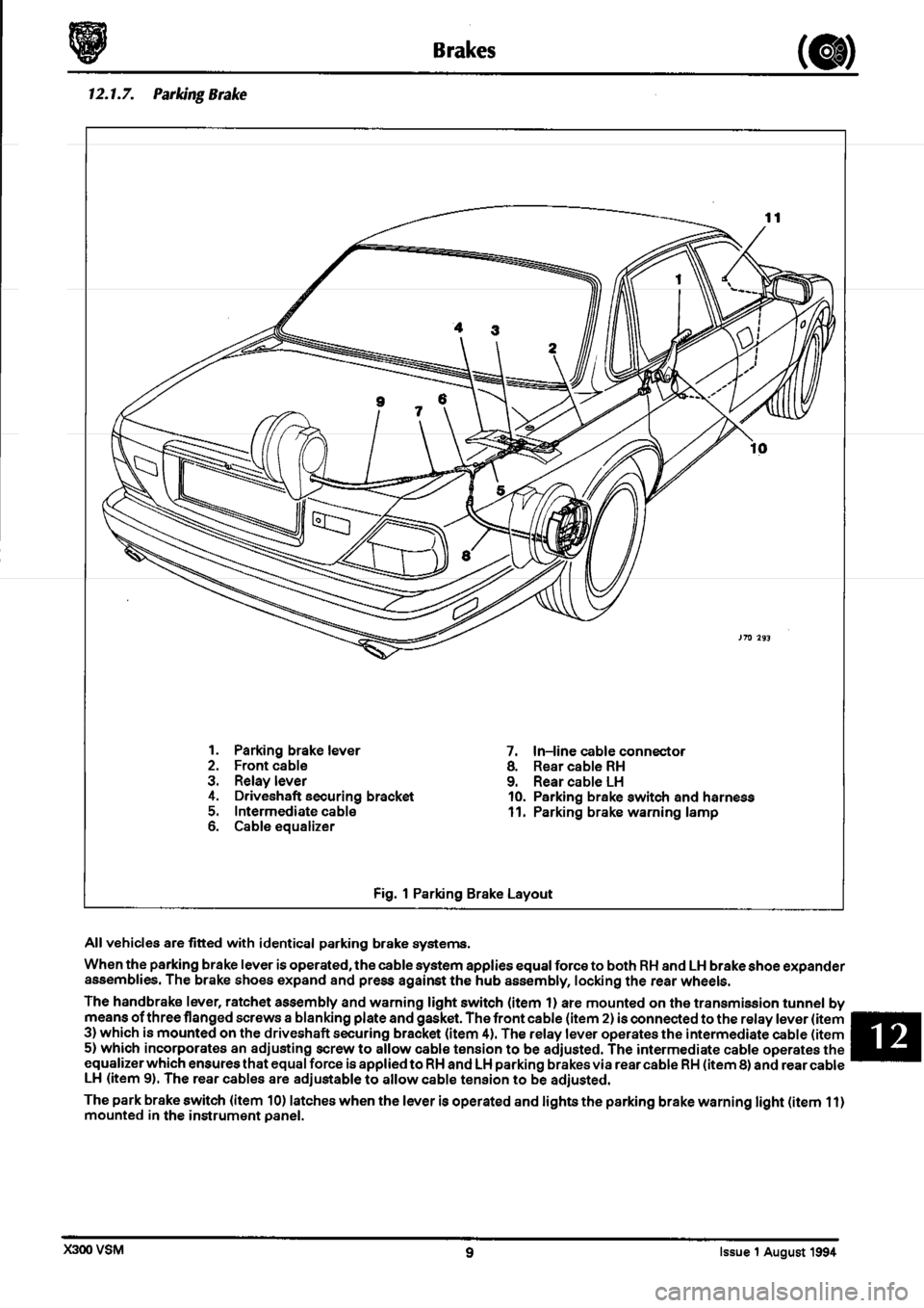 JAGUAR XJ6 1994 2.G Workshop Manual Second Edition 
