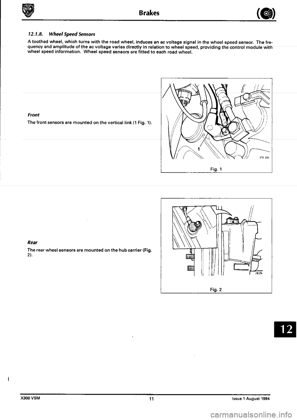 JAGUAR XJ6 1994 2.G Workshop Manual Second Edition 
