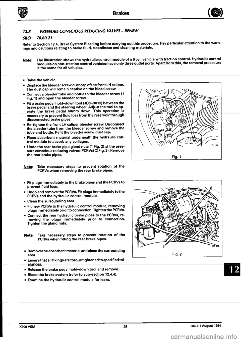 JAGUAR XJ6 1994 2.G Workshop Manual Second Edition 
