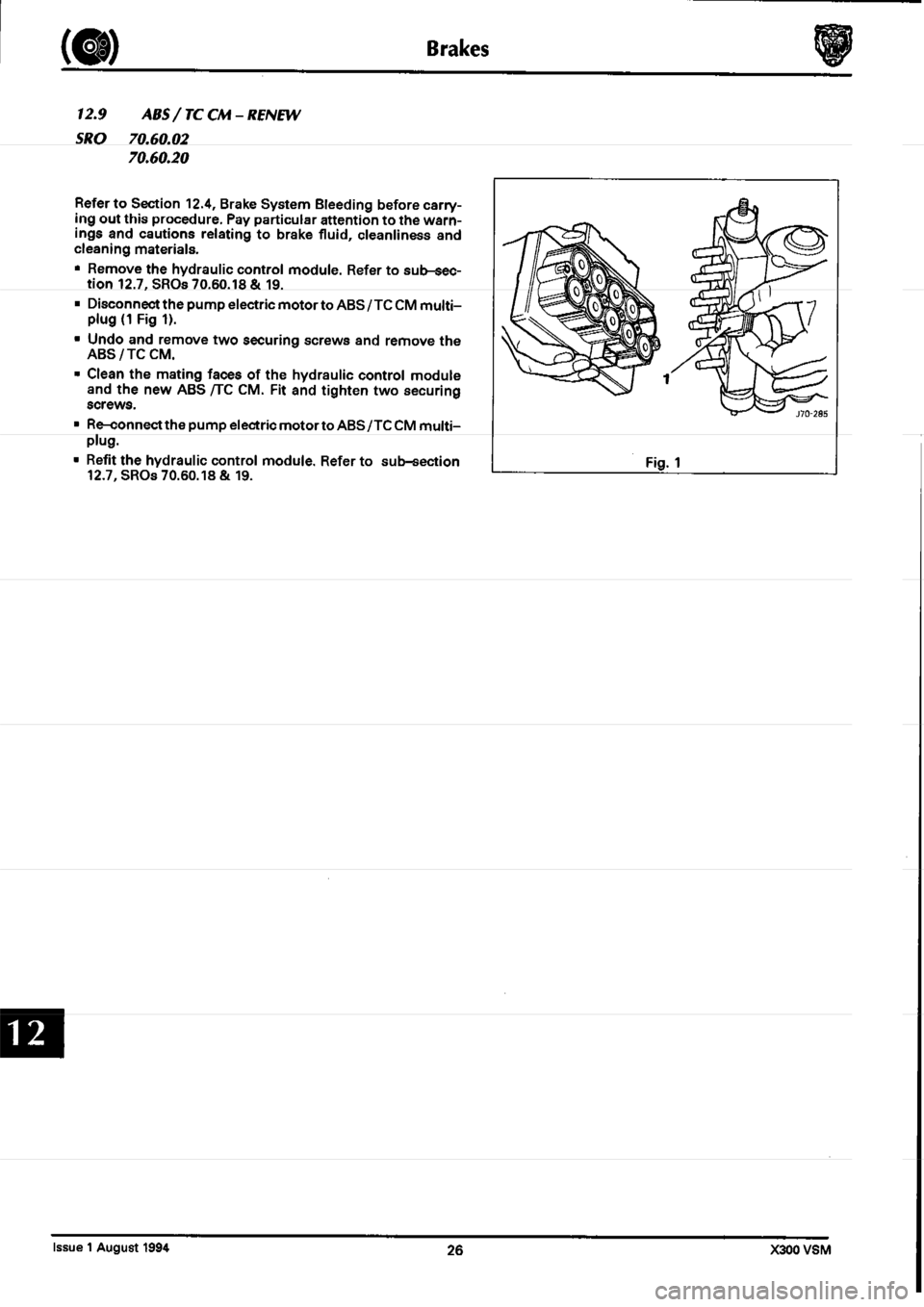 JAGUAR XJ6 1994 2.G Workshop Manual Second Edition 
