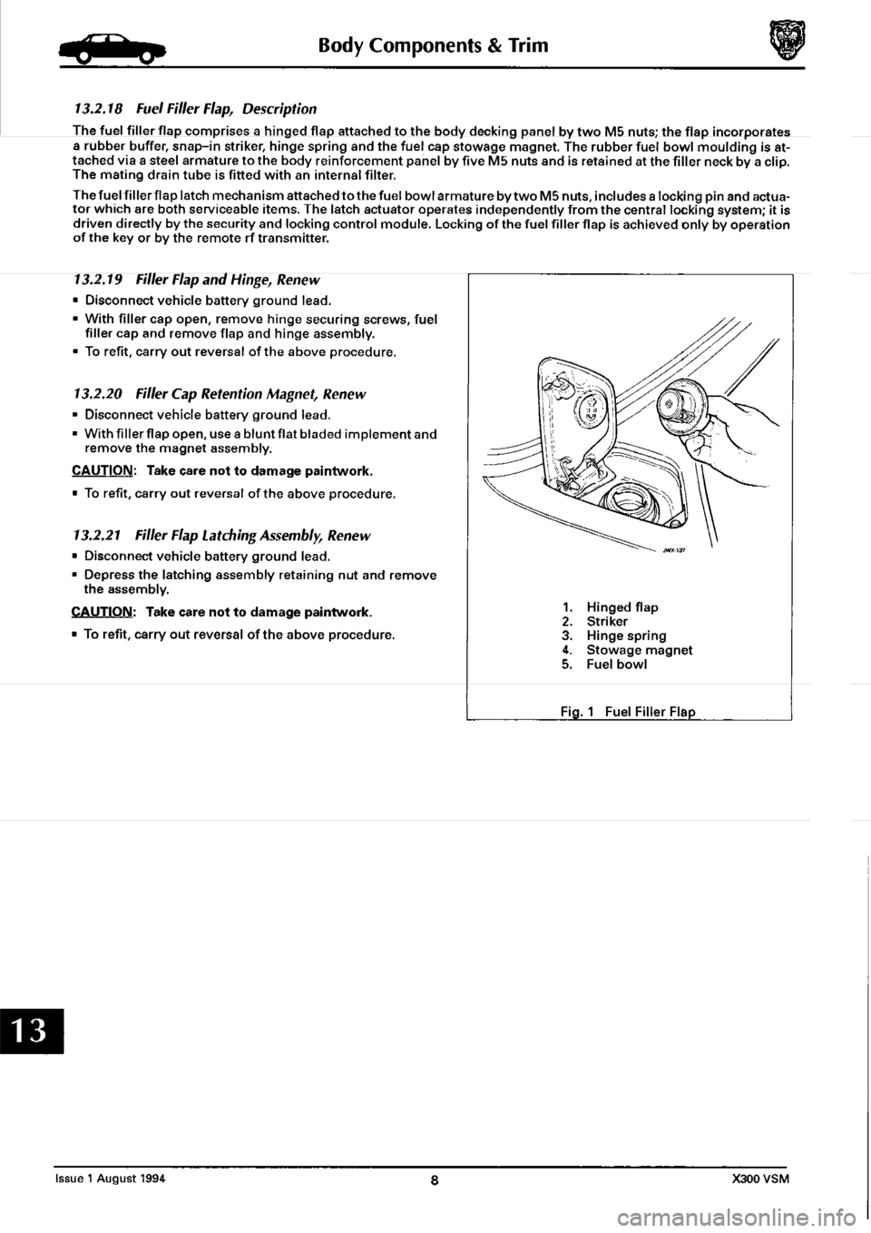 JAGUAR XJ6 1994 2.G Workshop Manual Second Edition 