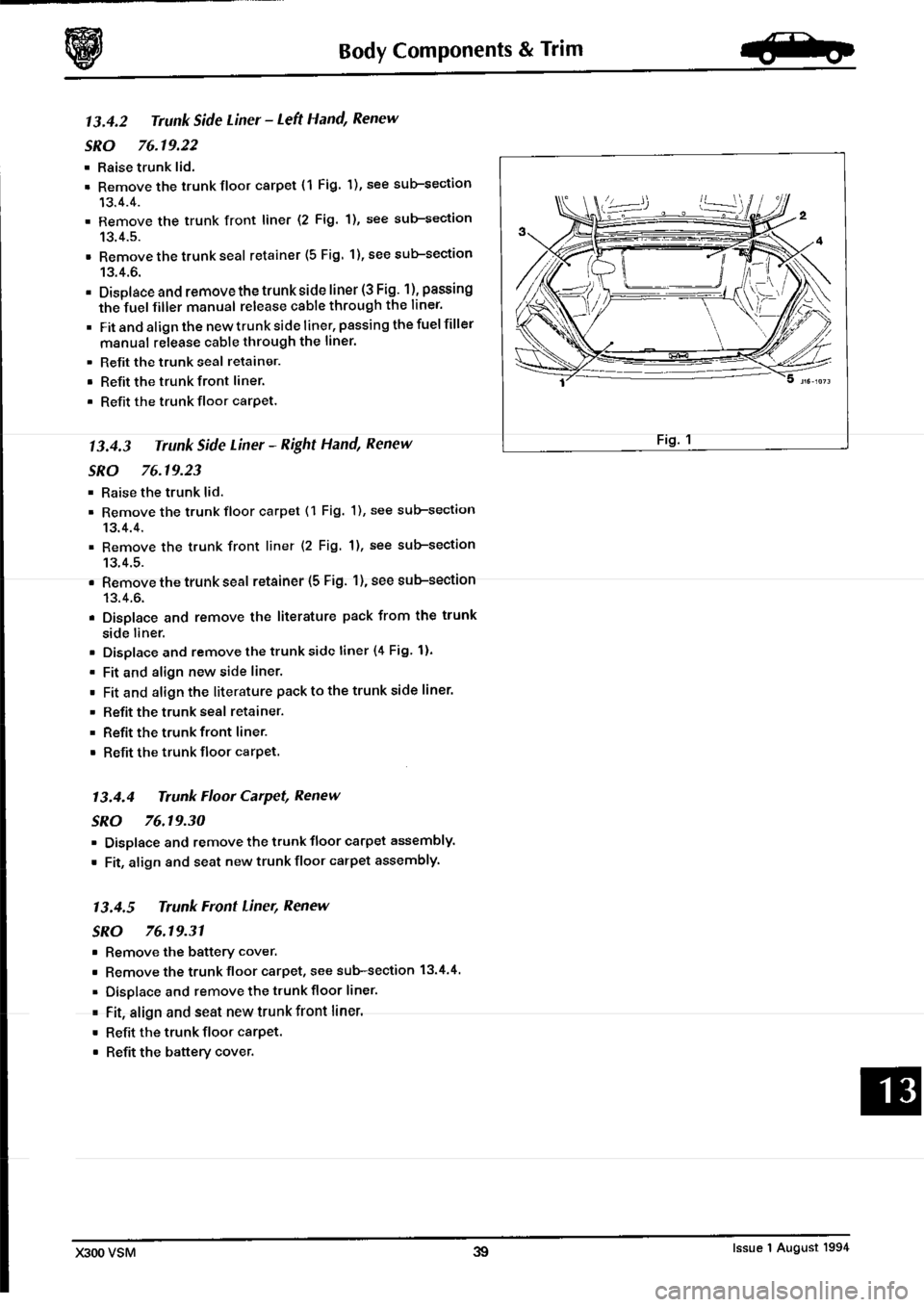 JAGUAR XJ6 1994 2.G Workshop Manual Second Edition 