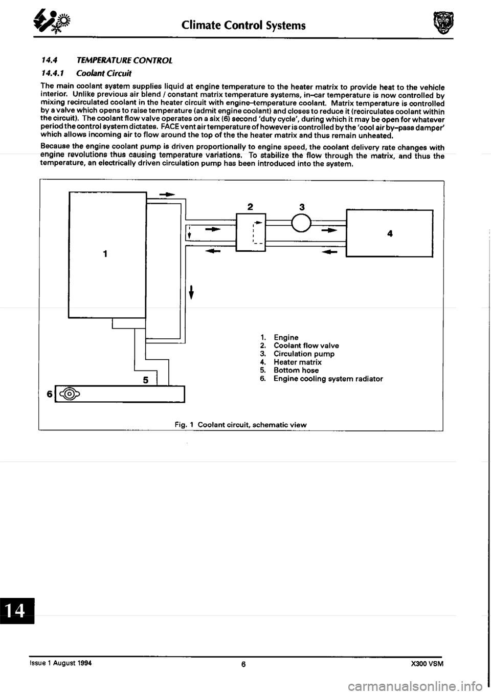 JAGUAR XJ6 1994 2.G Workshop Manual Second Edition 