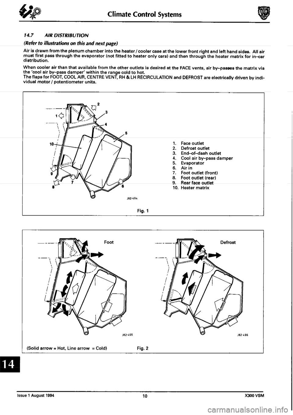 JAGUAR XJ6 1994 2.G Workshop Manual Second Edition 