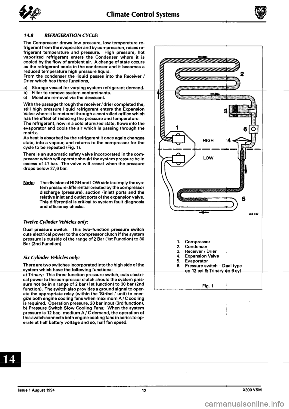 JAGUAR XJ6 1994 2.G Workshop Manual Second Edition 