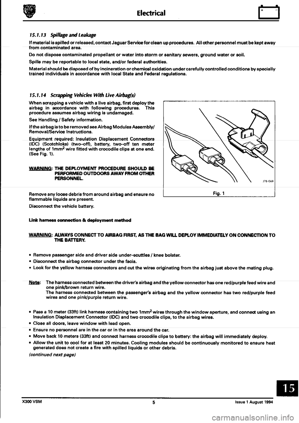 JAGUAR XJ6 1994 2.G Workshop Manual Second Edition 